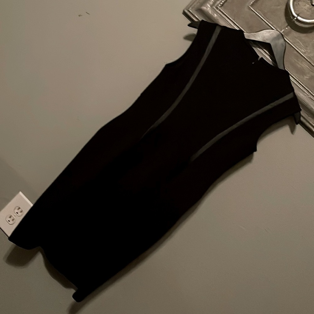 Selena Williams signature statement black dress. Sleeveless. Size: XS